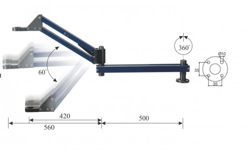 Braço Articulado Raio 560mm