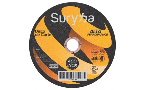 2461.011 - Disco de Corte com Rebaixe 230 X 1.9 X 22mm Inox | Suryha