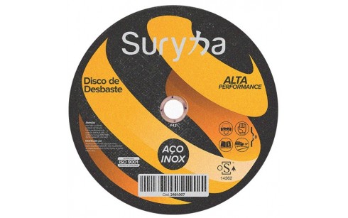 Disco de Desbaste 115 x 6,4 x 22,23 Suryha Inox