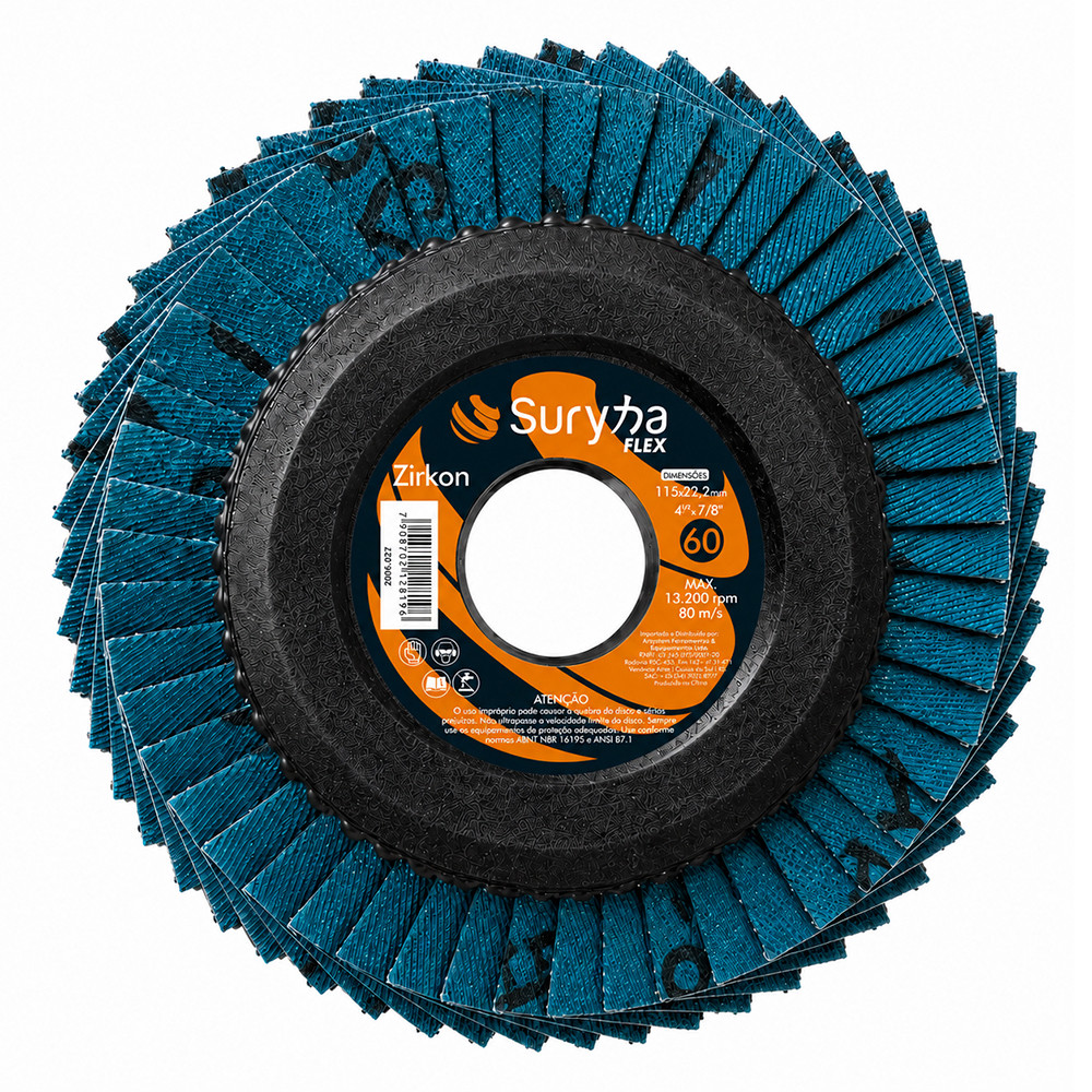 Disco Flap Flex PPR 115 Z60 Pl&aacute;stico Suryha