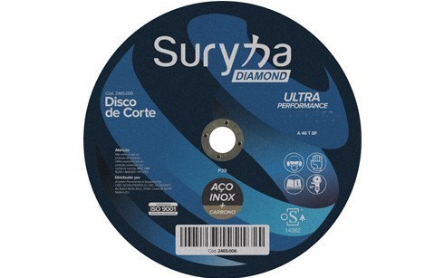 Disco de Corte 178mm x 2.0 Inox/Aço Suryha Diamond